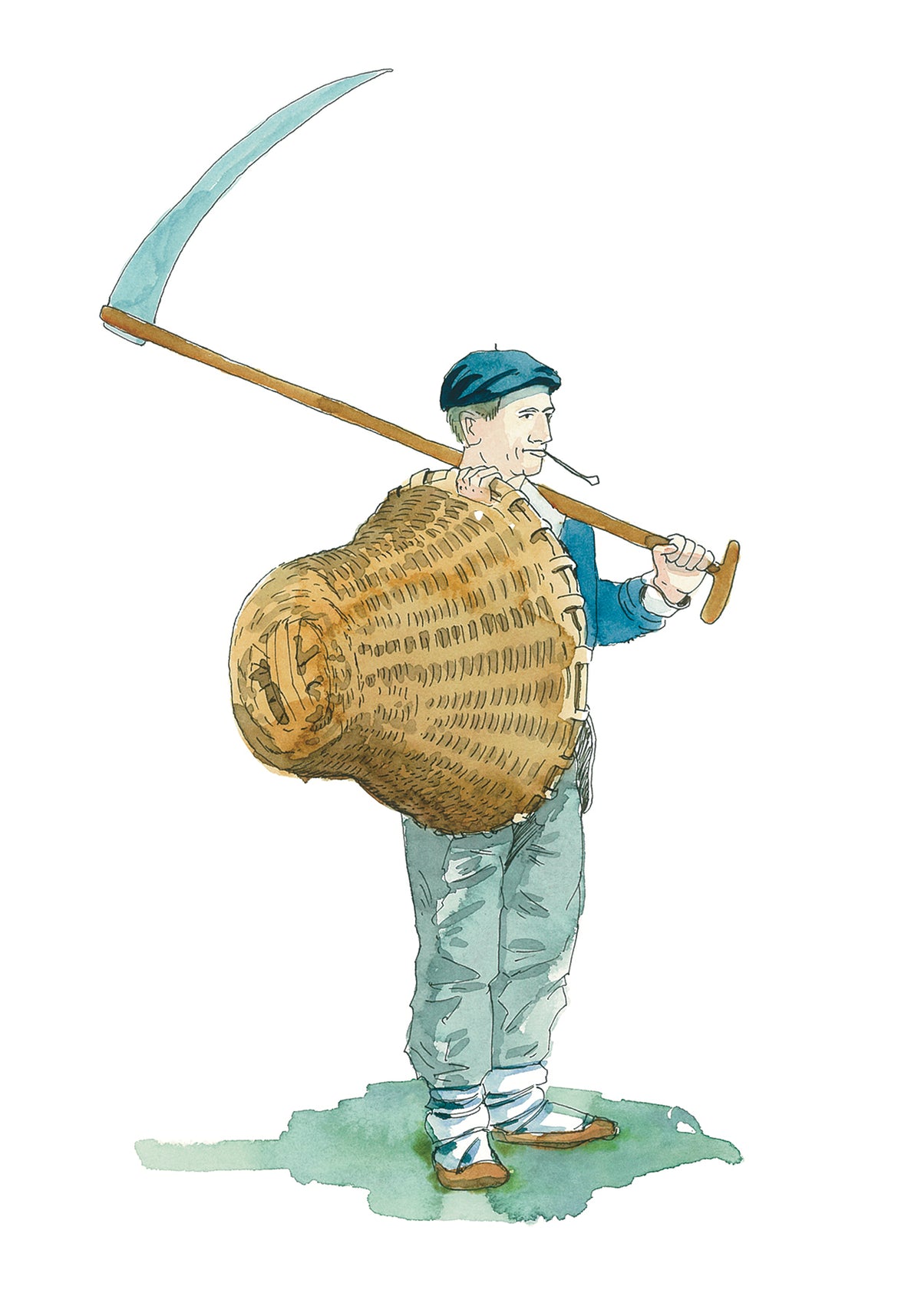 Baserritarra segarekin