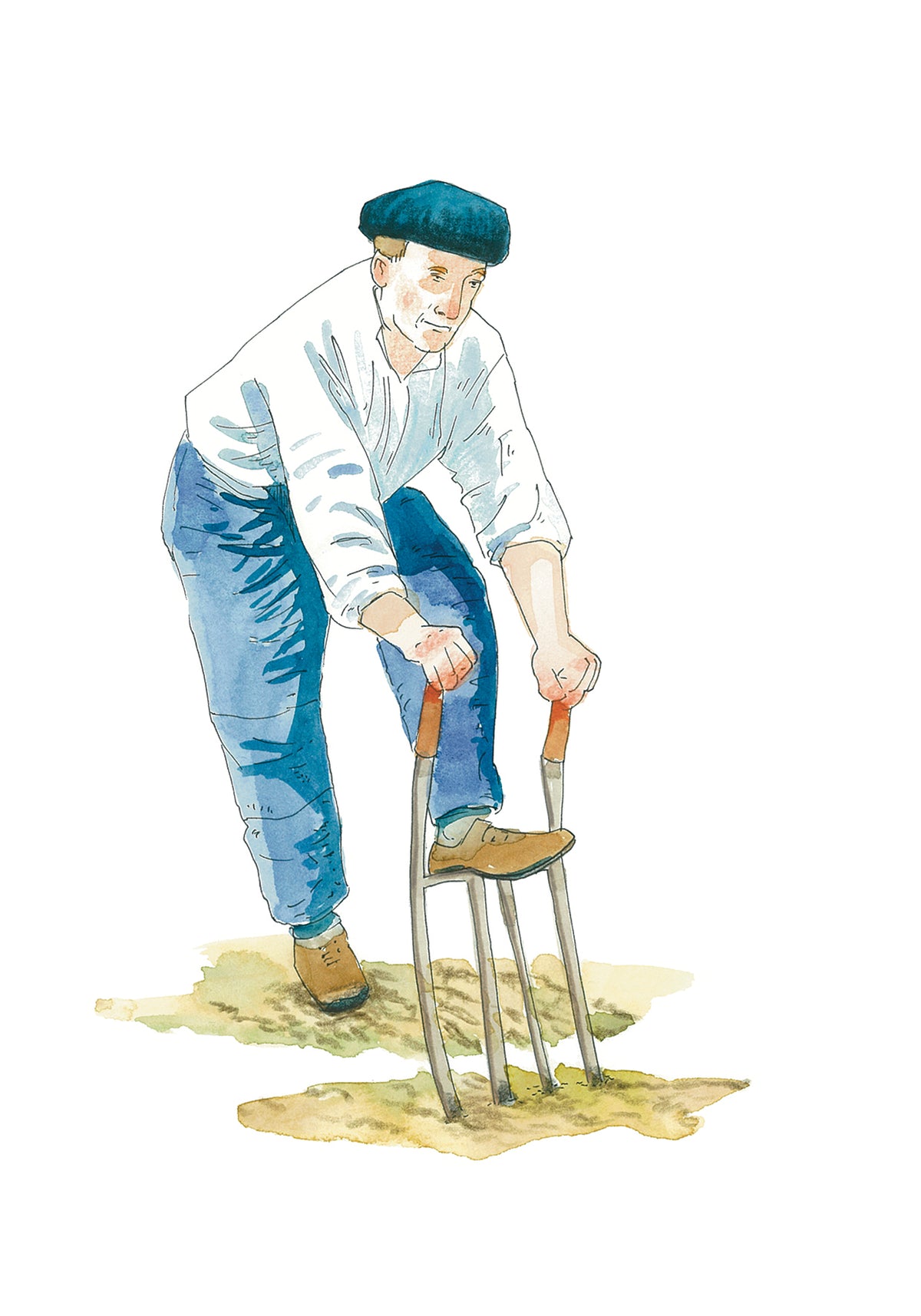 Baserritarra laiarekin