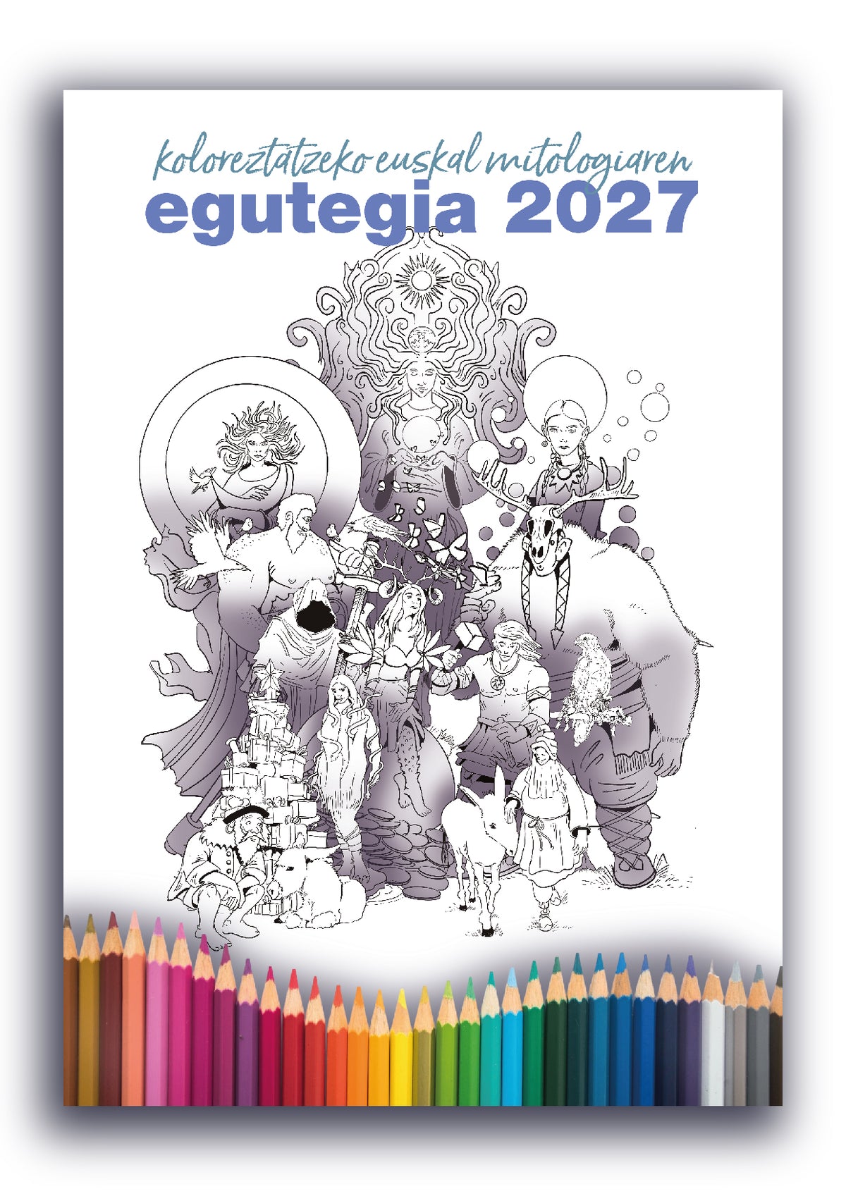 Calendario mitológico para colorear - 2027